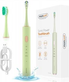 img 4 attached to Mornwell Sonic Electric Toothbrush - USB Rechargeable And Powerful, With 4 Modes And Smart Timer For Whitening, Suitable For Adults And Kids; One Charge Lasts 30 Days