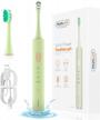 mornwell sonic electric toothbrush - usb rechargeable and powerful, with 4 modes and smart timer for whitening, suitable for adults and kids; one charge lasts 30 days logo