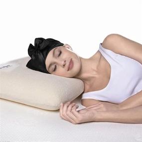 img 1 attached to 💤 Sleek & Silky: Pieces Satin Sleeping Turbans Bonnet for Luxurious Rest