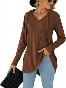 img 4 attached to Stylish And Cozy Women'S Fall Tops: Long Sleeve Lightweight Shirts, Hooded Tunics, And Sweatshirts For Casual Fashion