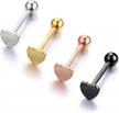 jforyou heart and rose shaped 14g stainless steel tongue piercing jewelry barbells for enhanced seo logo