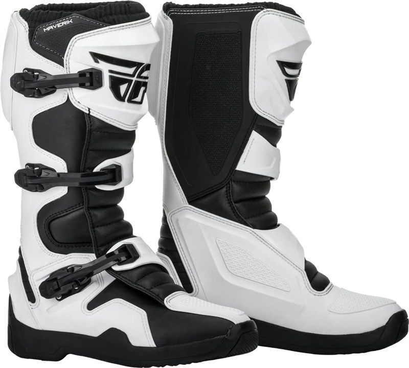 fly racing maverik boot (white/black 로고