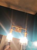 картинка 1 прикреплена к отзыву Linea Di Liara Effimero Brushed Nickel Modern Wall Sconce Wall Lighting Bathroom Light Fixtures Farmhouse Wall Sconce Light Indoor Bedroom Bathroom Vanity Wall Sconces, Clear Glass Shade, UL Listed от David Crowder