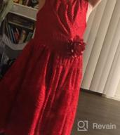 картинка 1 прикреплена к отзыву Пасхальная одежда для девочек, бургундский цвет с цветочным дизайном от IGirlDress от Jenna Willis