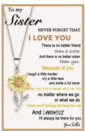 dainty sunflower inspirational necklace - perfect gift for best friends & sisters! logo