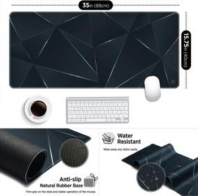 img 2 attached to Enhance Your Gaming Experience With Oriday'S Large XXL Mouse Pad - Non-Slip, Waterproof, And Stylish