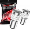 pack of 2 torchbeam 1157 led brake light red bulbs - 12v car bulbs 1157 bay15d 7528 2057 2357 - 300% brighter replacement for brake, tail, parking, and stop lights logo