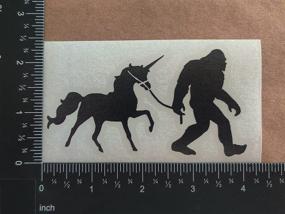 img 1 attached to 🦍 Sasquatch and Friends Decal 4 Pack: Explore the Mythical World (Black, Small ~3.5")