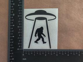 img 2 attached to 🦍 Sasquatch and Friends Decal 4 Pack: Explore the Mythical World (Black, Small ~3.5")