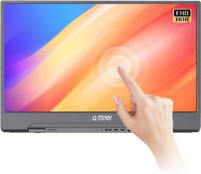 img 4 attached to G-STORY G STORY Ultrathin Touchscreen Monitor, 15.6" 1920X1080P 60Hz, Built-In Speakers, Tilt Adjustment, Flicker-Free, USB Hub, GSV56FT IPS – Direct Connected Compatible