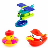 get your little ones excited for bathtime with sassy's harbor town rescue set - includes fun squirter, strainer, and lit-up buoy, perfect for toddlers 6+ months логотип