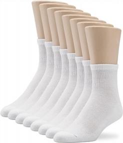 img 2 attached to No Nonsense Men'S Cushion Quarter Top Socks (8-Pack) For Ultimate Comfort