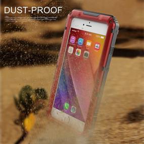 img 2 attached to HUAAKE Iphone7 Plus Waterproof 8+ Metal Case Diving Protection Cover Dustproof Shockproof Outdoor Sports Special Case Strong And Sturdy For Iphone8 Plus