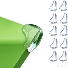 img 4 attached to Baby Proofing Corner Protectors for 👶 Furniture - Water Drop Shape Guards (10 Pcs)
