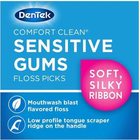 img 3 attached to DenTek Comfort Clean Floss Picks: Optimal Oral Care Solution in Dental Floss & Picks