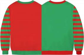 img 1 attached to Мужской/женский свитер Ugly Christmas с круглым вырезом, пуловер, рубашка с длинными рукавами - PIZOFF Unisex Two Person