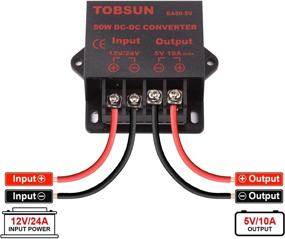 img 3 attached to iGreely 12V to 5V Converter - 10A Step Down Adapter for DC Voltage: Reliable Power Supply Transformer Module (12/24V to 5V 10A)