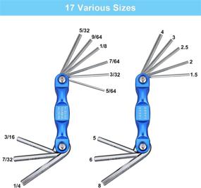 img 2 attached to 17Pcs Allen Wrench Set Folding Allen Wrench Multitool Metric Standard