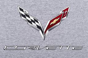 img 3 attached to 🏎️ Chevy Corvette C7 Men's Crew Neck T-Shirt by JH DESIGN GROUP in Black, Gray, and Red