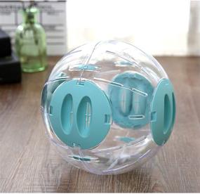 img 3 attached to Multi-Sized Crystal Hamster Running Ball – Run-About Exercise Ball for Small 🐹 Animals. Ideal Fitness Wheel for Hamsters, Perfect Chinchilla Cage Accessory and Small Animal Toy.