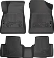 🏞️ husky liners weatherbeater series floor liners - black (front & 2nd seat), 99161, fits 2016-2020 chevrolet cruze (3 pieces) logo