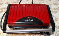 img 2 attached to Sandwich maker Kitfort KT-1609 Panini Maker, red review by Ewa Czech ᠌