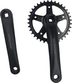 img 3 attached to Upgrade Your Bike With CDHPOWER Single Speed Crankset - Perfect For Mountain, Road And Folding Bicycles!