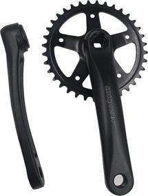 img 4 attached to Upgrade Your Bike With CDHPOWER Single Speed Crankset - Perfect For Mountain, Road And Folding Bicycles!