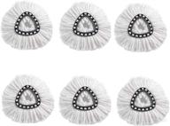 🧹 6-pack anboo spin mop replacement heads - compatible with microfiber mop refills for easy cleaning logo