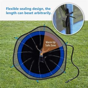 img 2 attached to Bonviee 72FT Trampoline Sprinkler Kit For Net, Adjustable Length Water Park Sprayer Hose Toys Cooling System For Kids Boys Girls With Instructions