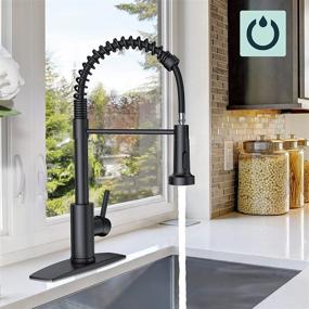 img 3 attached to Upgrade Your Kitchen With FORIOUS Commercial Spring Faucet – Pull Down Spout, Single Handle & Matte Black Finish