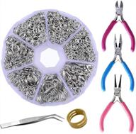 📿 supla jewelry making findings beading suppliers: open jump rings in 4mm, 5mm, 6mm, 7mm, 8mm, 10mm (21 gauge and 19 gauge), lobster claw clasp (12 x 7mm), round nose pliers, flat nose pliers, side-cutting pliers logo