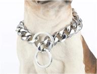 tobetrendy training walking collar stainless logo