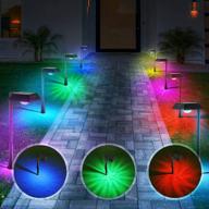 8-pack color changing solar pathway lights: linkind's high-brightness and waterproof solution for your outdoor decor logo