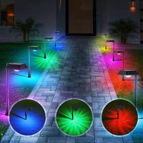 img 4 attached to 8-Pack Color Changing Solar Pathway Lights: Linkind'S High-Brightness And Waterproof Solution For Your Outdoor Decor