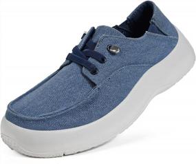 img 4 attached to Women'S Slip-On Casual Loafers Shoes: Lightweight & Stretchy Canvas Footwear