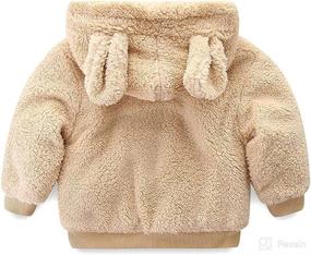 img 2 attached to Adorable and Warm Sherpa Jacket: Mud Kingdom Little Boys Girls' Funny Dinosaur Hooded Fleece Lined