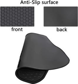 img 2 attached to 🚗 San Auto Car Floor Mats for 2017-2022 Cadillac XT5, 2017-2020 GMC Acadia, 2019-2022 Chevrolet Blazer - Front & Second Seat Floor Liners | Rubber, Full Black, All-Weather, Heavy-Duty & Odorless