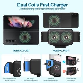 img 2 attached to BENBOAR 15W Qi Fast Charging Car Mount: 2 Coils Wireless Charger Phone Holder for iPhone 13/11 Pro XR Samsung Galaxy Z Fold 4/3/2 S22 Ultra