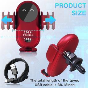 img 3 attached to 🚗 2022 Smart Wireless Car Charger Phone Holder: Ultimate Convenience for iPhone13/12 & Samsung S10/S9 - Auto Sensing, Fast Charging Compatible