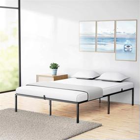 img 3 attached to IDEALHOUSE Full Metal Platform Bed Frame With Sturdy Steel Bed Slats,Mattress Foundation No Box Spring Needed Large Storage Space Easy To Assemble Non-Shaking And Non-Noise Black, C80