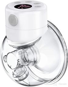 img 4 attached to 💧 Fisroa Wearable Breast Pump: Hands-Free, Low Noise, Wireless Electric Pump with LCD Display & Memory Function - 2 Modes & 9 Levels - 24mm Flange (Single)