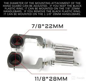 img 3 attached to Universal Handguards Plastic Motorcycle Supermoto