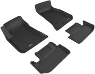 premium all-weather floor mat set for dodge challenger models - 3d maxpider l1dg02401509 kagu rubber in black logo