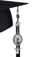 memorial charm tassel - class of 2022 graduation diy photo decoration for cap and gown ceremony, graduation memorial charms logo