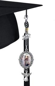 img 4 attached to Memorial Charm Tassel - Class of 2022 Graduation DIY Photo Decoration for Cap and Gown Ceremony, Graduation Memorial Charms