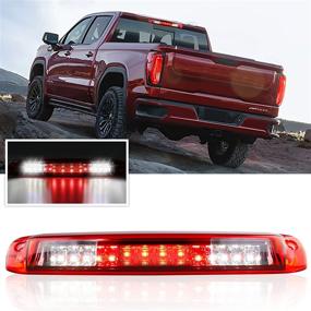 img 4 attached to 🚦 LED Third Brake Light for Chevrolet Silverado/GMC Sierra 1500 2500 3500/HD Classic - Rear Cargo Lamp Assembly, High Mount Stop Light (Red Lens)