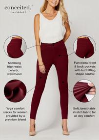 img 2 attached to Comfortable And Chic: The Must-Have Premium Women'S Ponte Pants For Versatile Wear