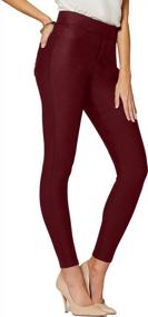 img 4 attached to Comfortable And Chic: The Must-Have Premium Women'S Ponte Pants For Versatile Wear