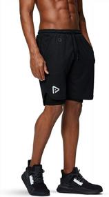 img 1 attached to Quick Dry Men'S Running Shorts With Phone Pocket - Pinkbomb 2 In 1 Gym Workout Shorts